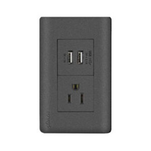 MAVIJU N AQUA JACK2XUSB(2.1A 1A) TOMACORRIENTE NEGRO