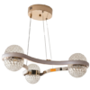 LAMPARA COLGANTE MUNDOS DE CRISTAL 3 ESFERAS 3 TONOS