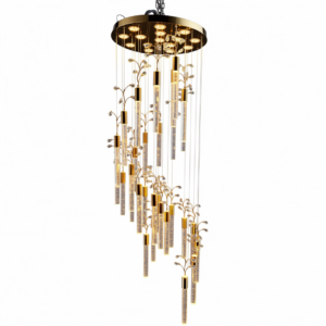 LAMPARA COLGANTE DOBLE PISO PESADA