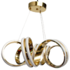 LAMPARA COLGANTE ESPIRAL DORADA 3 TONOS