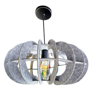 LAMPARA COLGANTE LUNA OVALADA P/FOCO