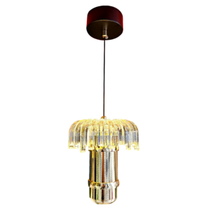 LAMPARA COLGANTE MINIFUENTE DORADA 3000K