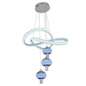LAMPARA COLGANTE 3 ESFERAS MORADAS 3TONOS