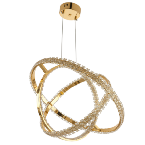 LAMPARA COLGANTE UNIVERSO DORADO 3 TONOS