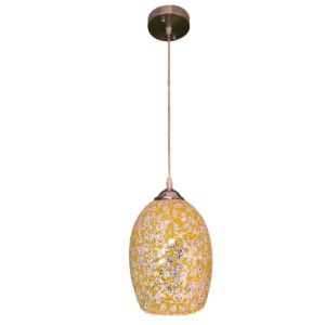 LAMPARA COLGANTE AMARILLA