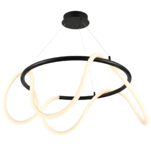 LAMPARA COLGANTE NEGRO 3000K 49W L50