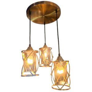 LAMPARA COLGANTE COPA GRIS