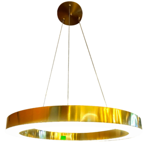 LAMPARA COLGANTE 1 CIRCULO DORADO 3000K