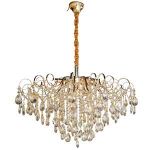 LAMPARA COLGANTE GOTAS DE CRISTAL E14 PEQUEÑA