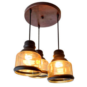 LAMPRA KD30143 3XE27 BL/HOJA