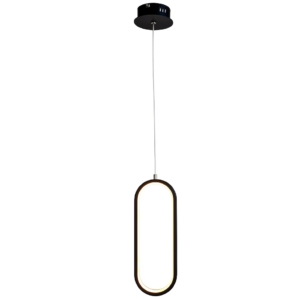 LAMPARA COLGANTE NEGRO METAL